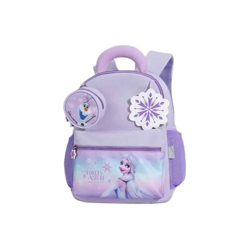 MESUCA Disney, Collaboration Polyester Backpack Medium Size Kids' Purple Icy Snow/Blue Icy Snow/Blue Red Spider Man-0