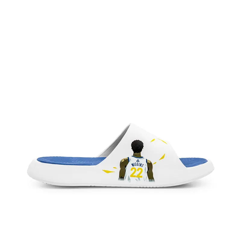 PEAK Tai Ji1.0 Quiet Slip Resistant Abrasion Resistant Slide Slippers Unisex Yellow Blue Mismatched-3