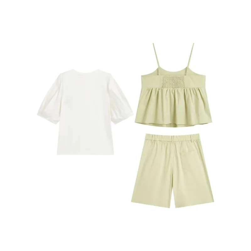 ZIHAN Casual Suit Women's Shimmer Green-1