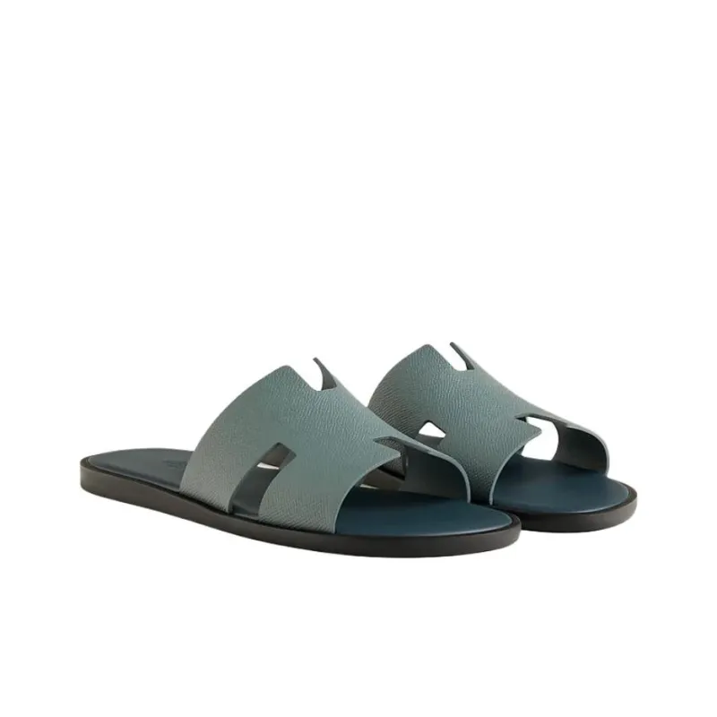 HERMES Izmir Slide Slippers Men's Blue-3