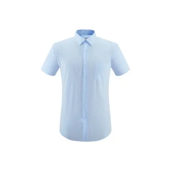 ARTSDON Shirts Men Light Blue Pattern