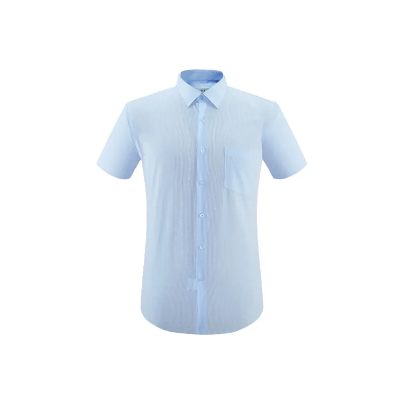 ARTSDON Shirts Men Light Blue Pattern-0