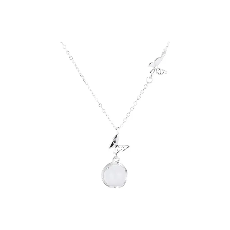 Bubble Scallops Chalcedony Jade Necklaces Women's-0