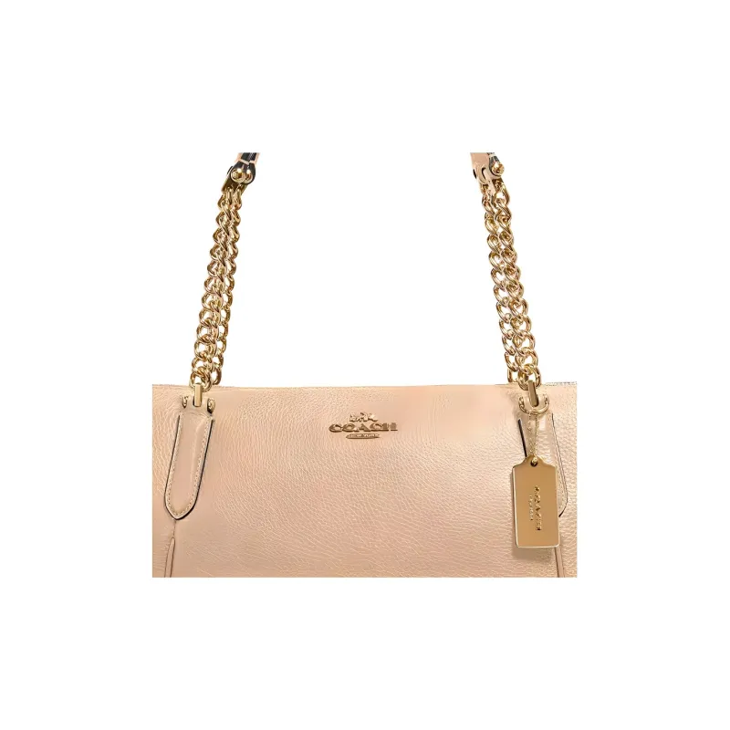 COACH Ava Leather Tote Bag Shopping Bag Handbag Shoulder Bag Women's Light Brown-4