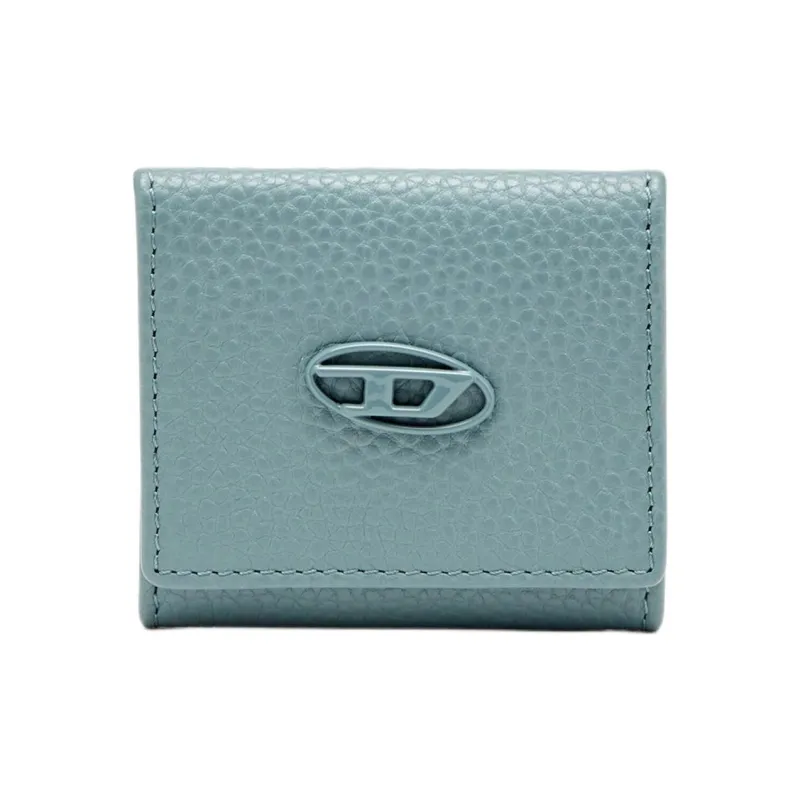 DIESEL Cow Leather Coin Purse Men's Light Blue-0