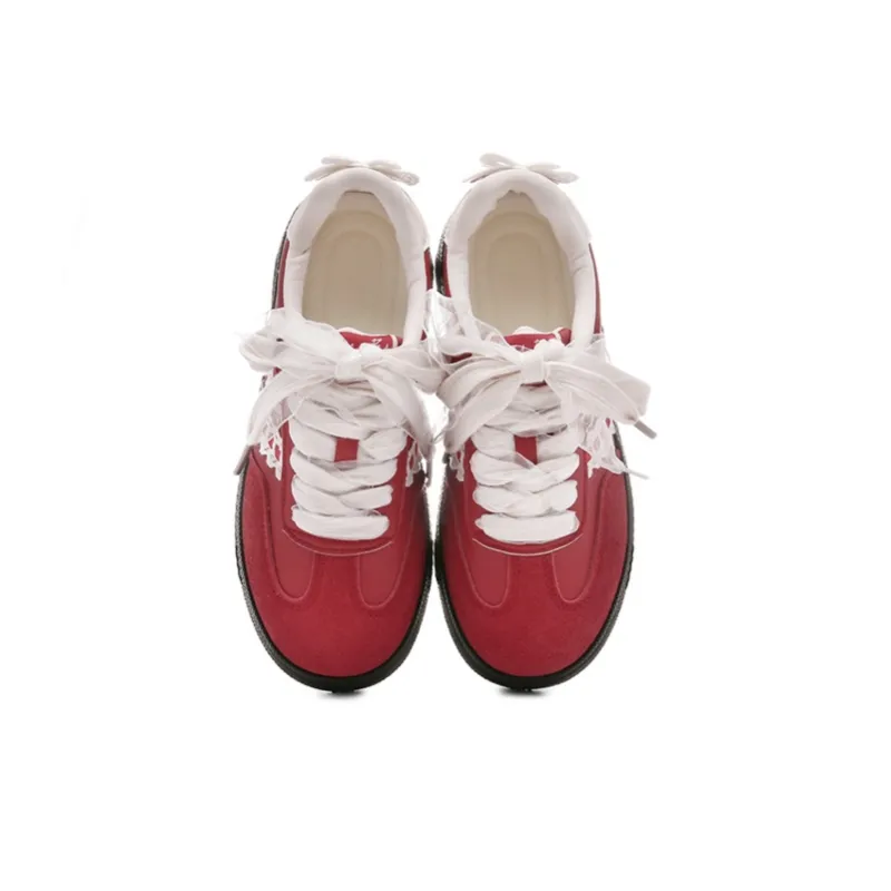 The New Age Family Low Top Skateboard Shoes Women's Red-2