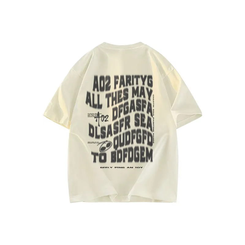 A02 T Shirts Unisex Light Beige Apricot-1