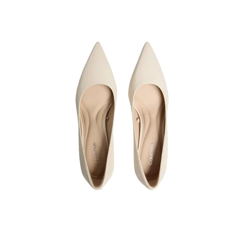 CALVIN KLEIN Slim Heel High Heels 7cm Women's Ivory White-3
