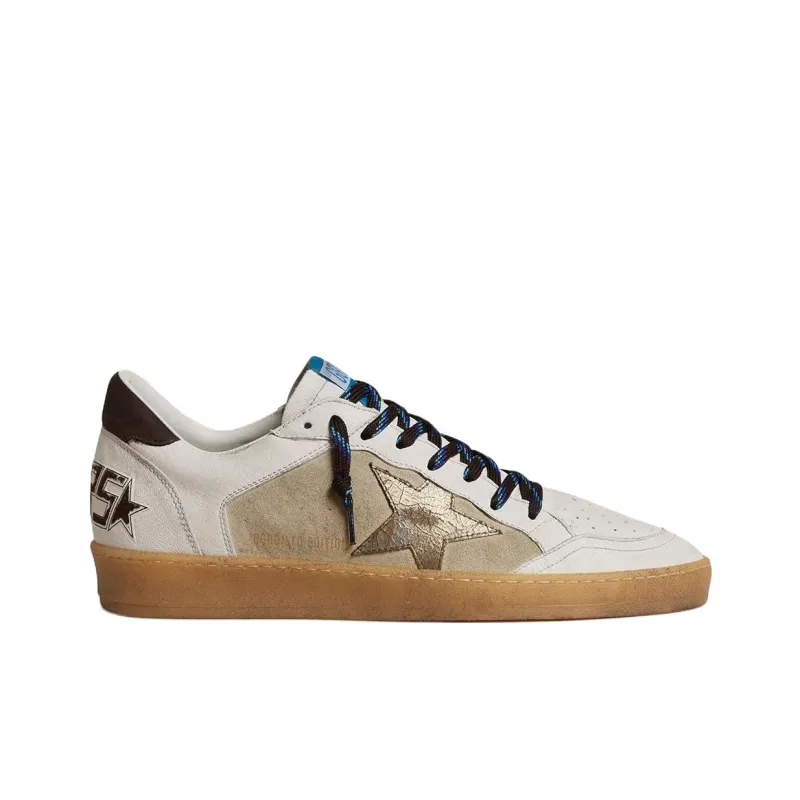 Golden Goose Ball Star Ltd Low Top Skateboard Shoes Men's Gray Brown-1
