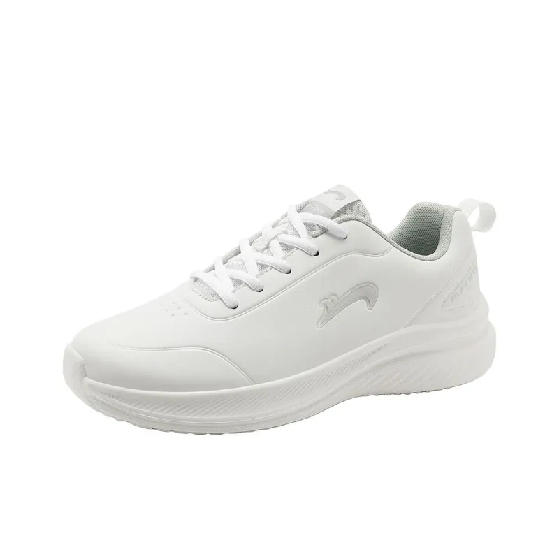 K bird Cushioning Abrasion Resistant Lightweight Low Top City Commute Running Shoes Women's White Gray-2