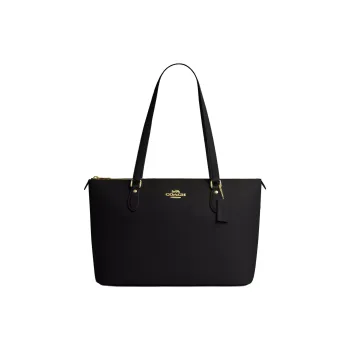 COACH Gallery Recycled Leather Fiber Layer Tote Bag, Shopping Bag, Handbag Tubas Women's Black