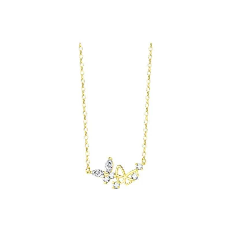Peach Blossom Radiance S925 Silver Necklaces Women's-5
