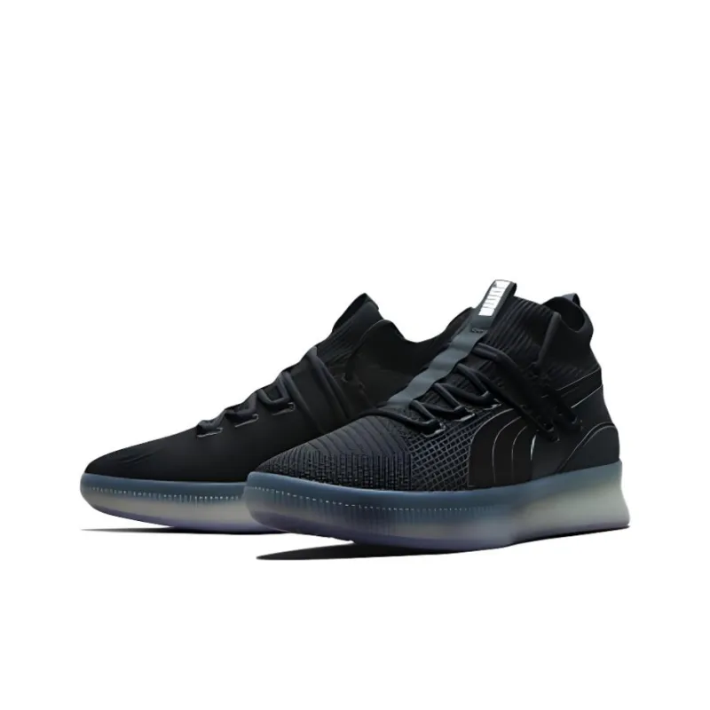 PUMA Clyde Court Disrupt Black Electric Purple-1