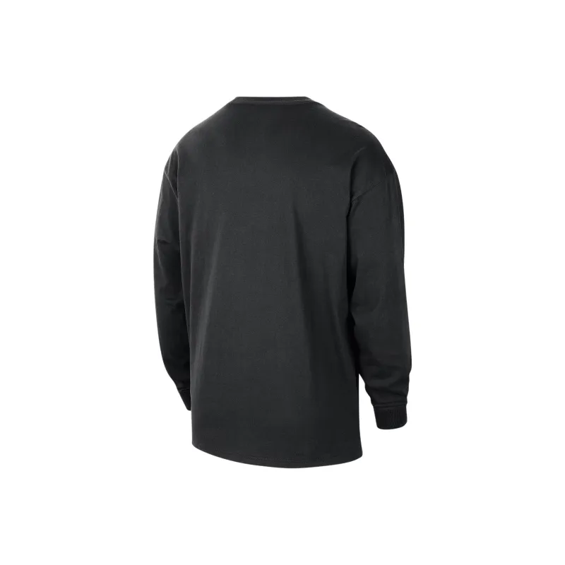 Nike New York Knicks Courtside Premium Essential Men's Nike Nba Long Sleeve T Shirt-1