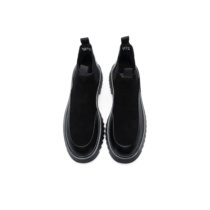 PARDASAUL Short Chelsea Boots Men's Black-4