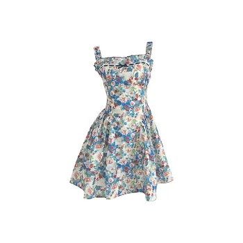 Mu Xiao Xin Slip Dresses Women's Blue