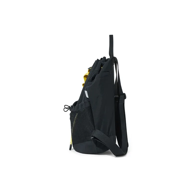 BOSTANTEN Fabric Backpack Unisex Black/Green-8