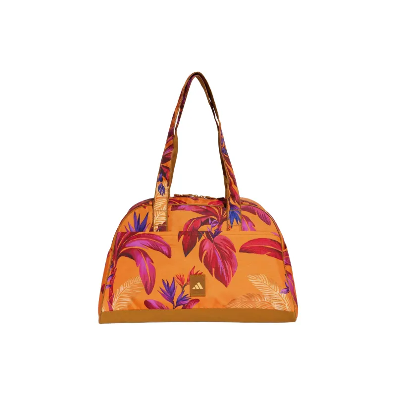Adidas FARM Collaboration Polyester Bowling Bag, Handbag Women's Gold & Multicolor-0