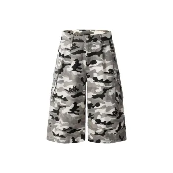 HLPT Denim Shorts Unisex Camouflage
