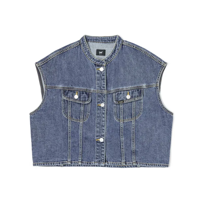 Lee Tank Tops Women's Medium Blue-0