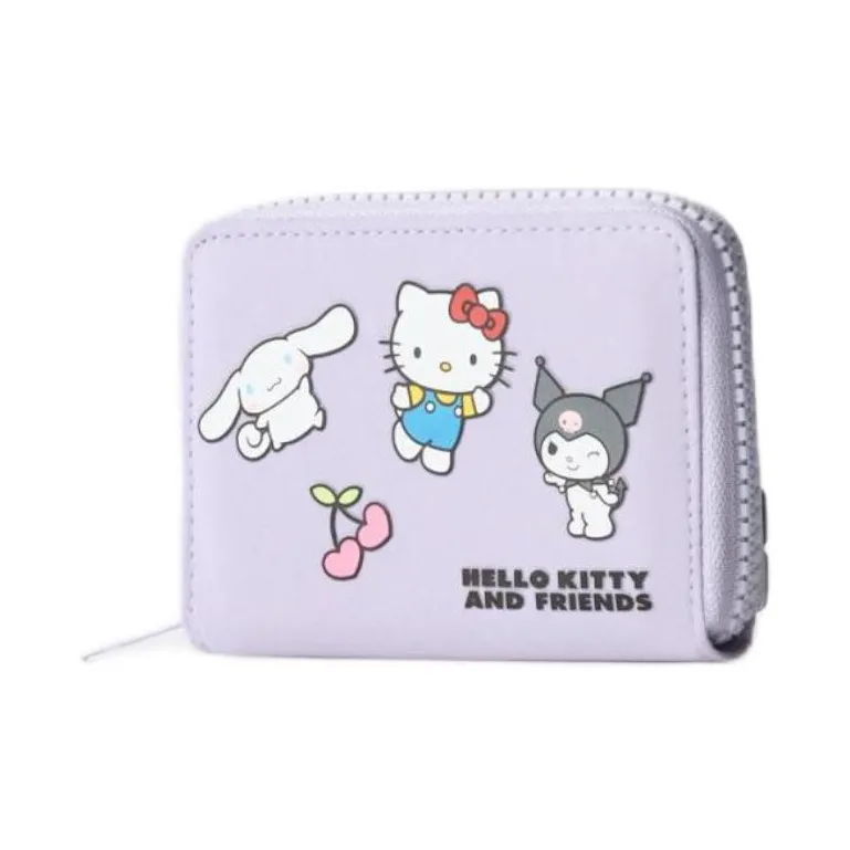 ZARA Sanrio, Collaboration Polyamide Wallet Women's Nude Purple-3