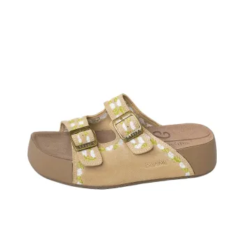 Safiya Slide Slippers Women's Apricot