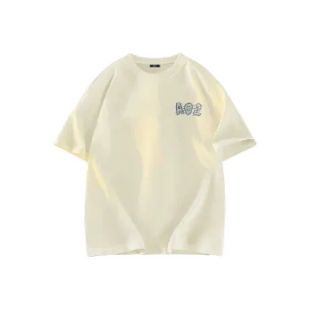 A02 T-Shirts Unisex Light Beige Apricot