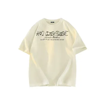 A02 T-Shirts Unisex Light Beige Apricot