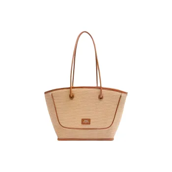 TENNCO Cow Leather Tote Bag, Shopping Bag, Handbag, Shoulder Bag Tubas Women's Caramel Brown/Matcha Green/Classic Black