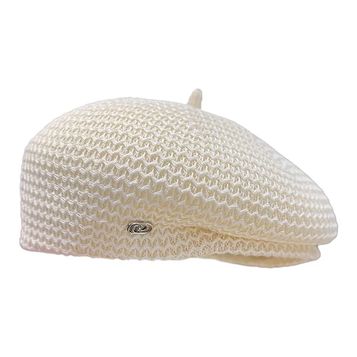Yi Bu Kang Cotton Linen Blend Berets Women's-3