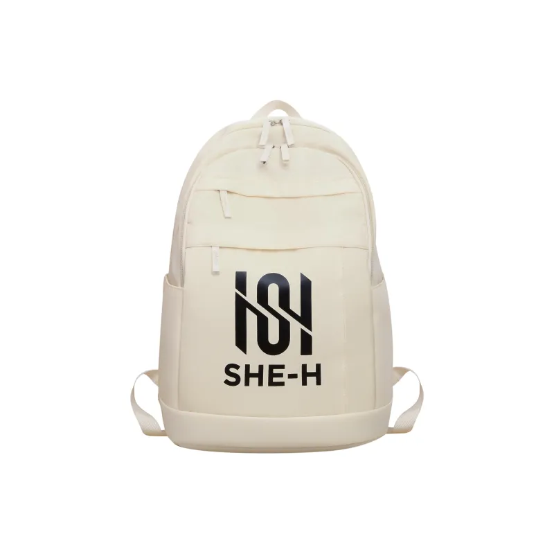 Meow In The Grass Nylon Backpack Unisex Black/Green/White-0
