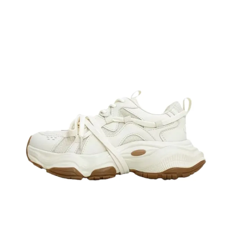 JimiXiong Breathable Height Increasing Abrasion Resistant Low Top Chunky Sneakers Women's-7