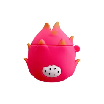 Baohuguang Compatibility Apple AirPods 3/1/2/Pro Silicone Minimalist Style Fashion Parody Dragon Fruit Headphone Cases