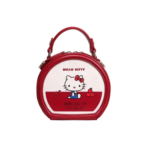 TOUTOU Hello Kitty Collaboration Hello Kitty Synthetic Leather Handbag Women's Cherry Red
