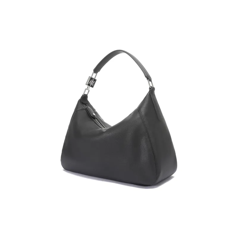ARMANI EXCHANGEAE Polyurethane Tote Bag, Shoulder Bag, Crossbody Bag, Handbag Women's Black-2