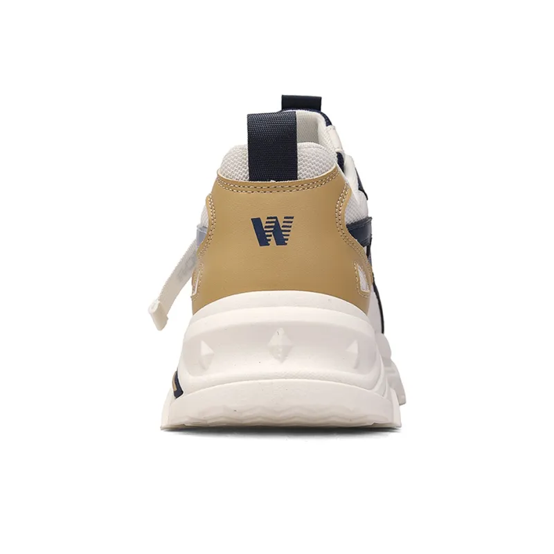Warrior Breathable Height Increase Low Top Chunky Sneakers Men's-3