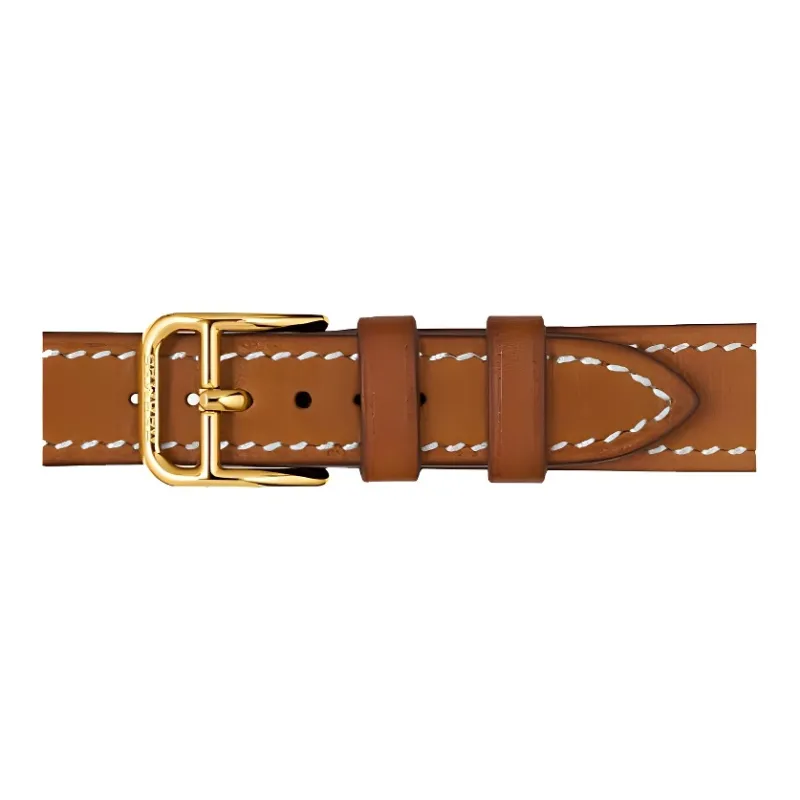 HERMES Calfskin Watch Refurbishing 25mm Unisex Chestnut Gold WKB0061WK37103-2