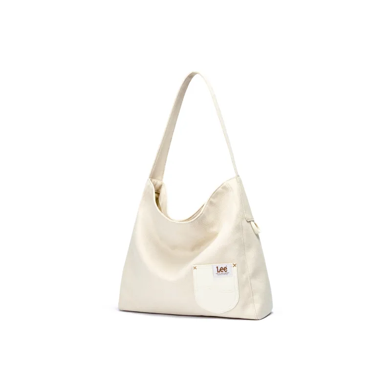 Lee Fabric Shoulder Bag Women's Barley Beige/Fruit Green-1