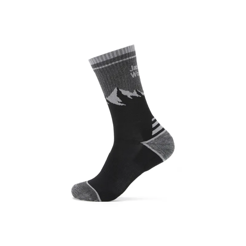 Jack Wolfskin Knee High Socks Women's 2 Pack Black/Gray/6069-2