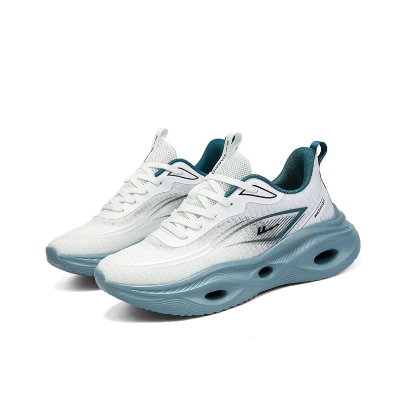 WARRIOR Running Shoes Men Low Top White-2