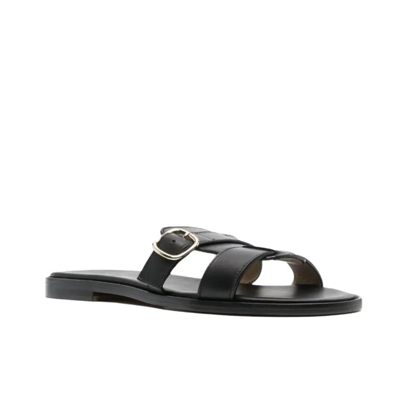 DOUCAL'S Fibbia Buckle detail Leather Sandals Women's-2