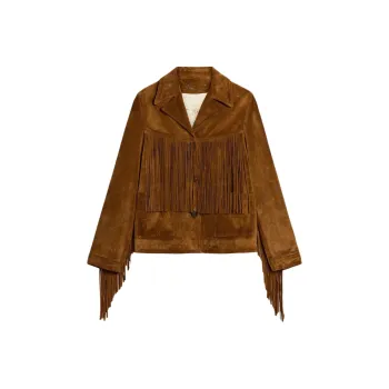 Golden Goose FW25 Leather Jacket Women's Tobacco