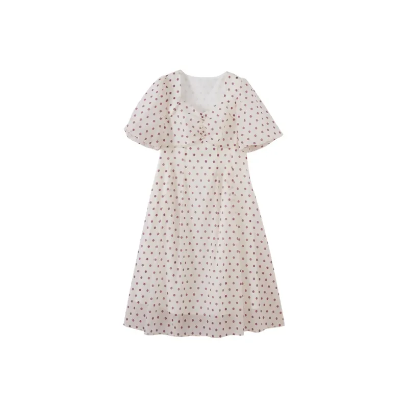 XIANGYING Short Sleeved Dress Women's-0