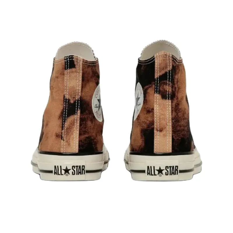 Converse All Star Aged Anti Slip Wear Resistant High Top Canvas Shoes Unisex Black Brown-3