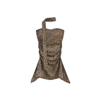 FLIM Sleeveless Dresses Women's Coffee