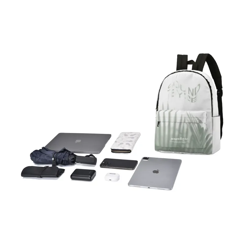 GLORY&CO Polyester Backpack Unisex Ecru-3