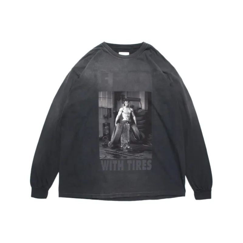 Bowwow SS25 【BOW WOW / HERB RITTS COLLECTION】FRED WITH TIRES LS T Shirt Unisex-0