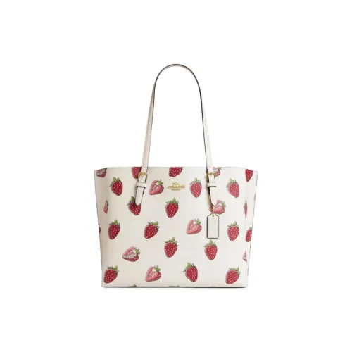 COACH Mollie Canvas Twister Bag, Shopping Bag, Shoulder Bag Tubas Women's Chalk White