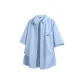 [Ice Silk Cooling]Light Blue (Mz Triangle Cut Chest Logo)