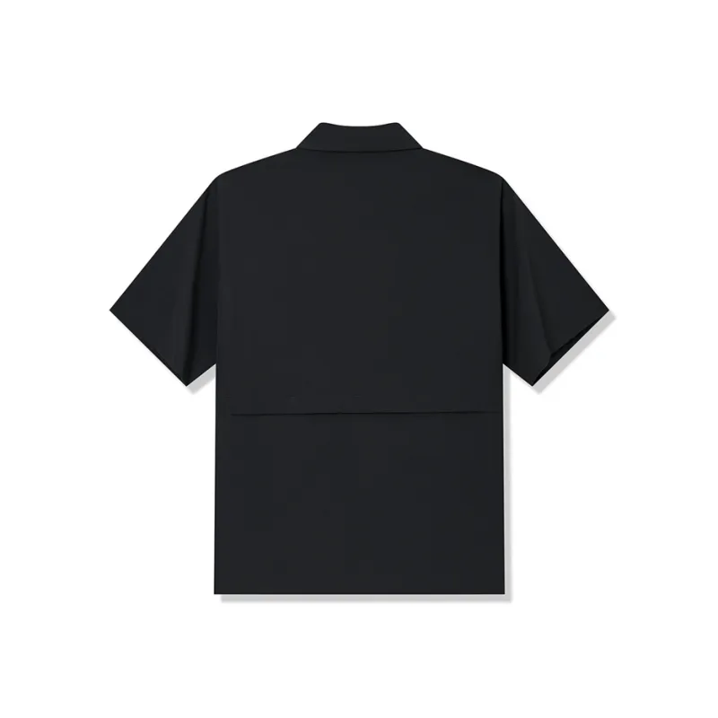 XTEP Polo Shirt Men's Jet Black-1